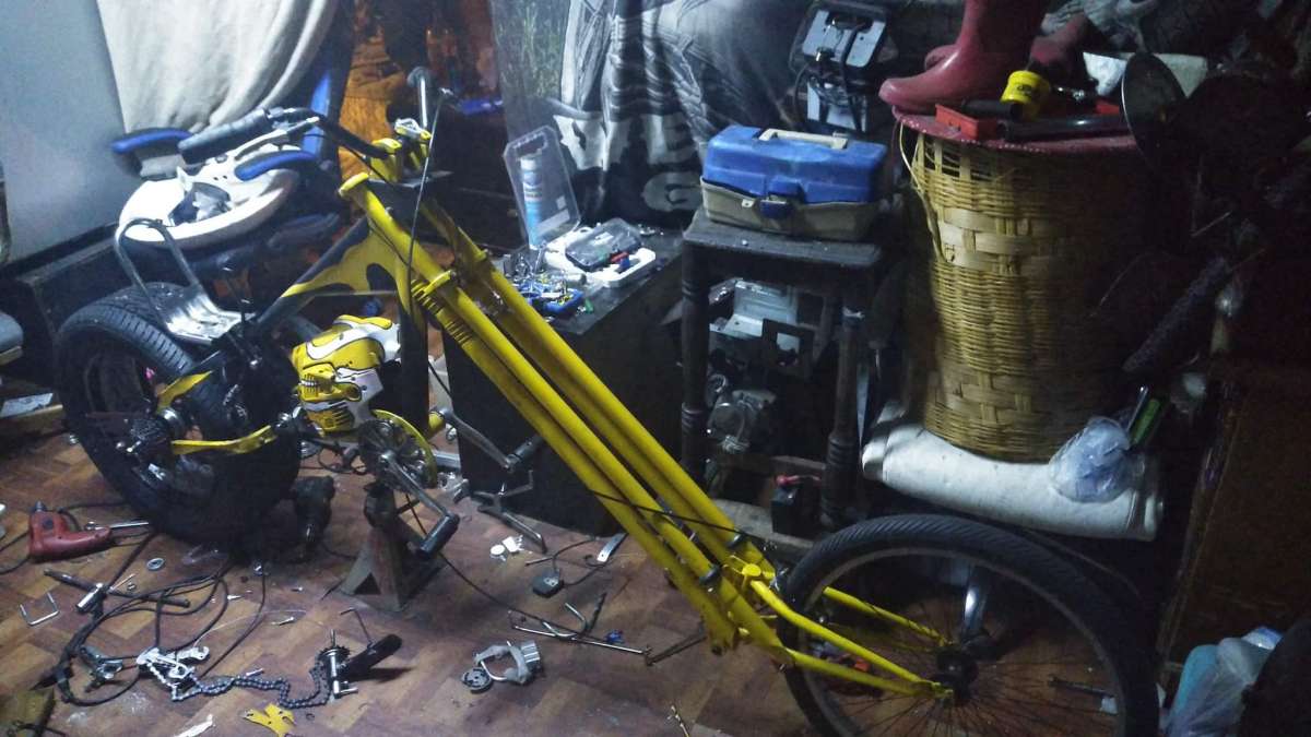 stingray custom motor bike