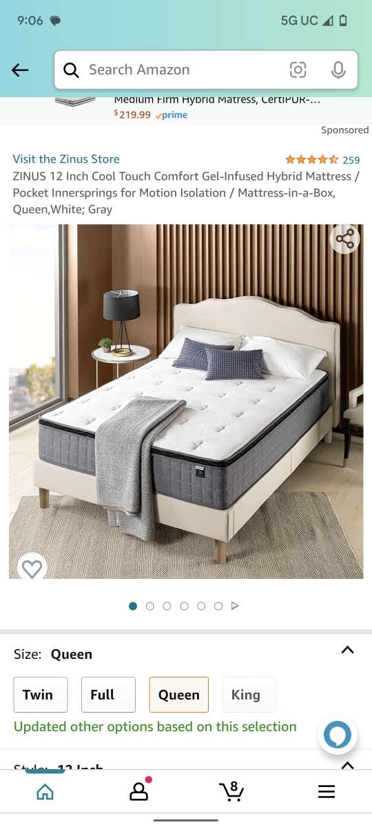 memory foam queen mattress