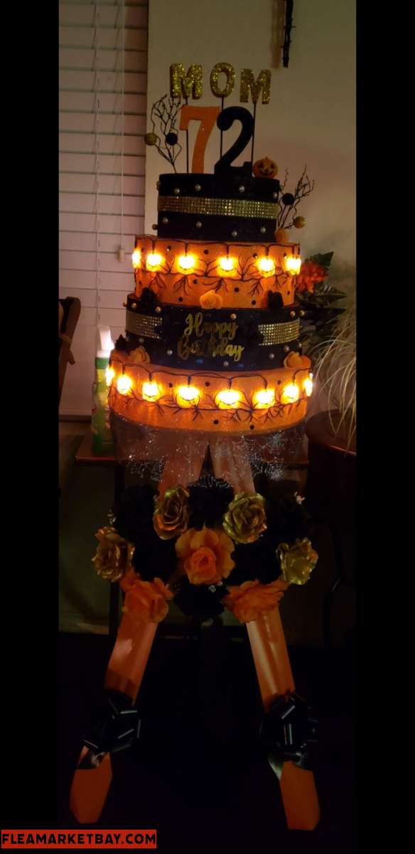 Cemetery Foam 4 Tier Bday Cakes