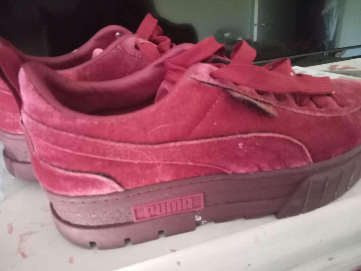 red velvet puma shoes
