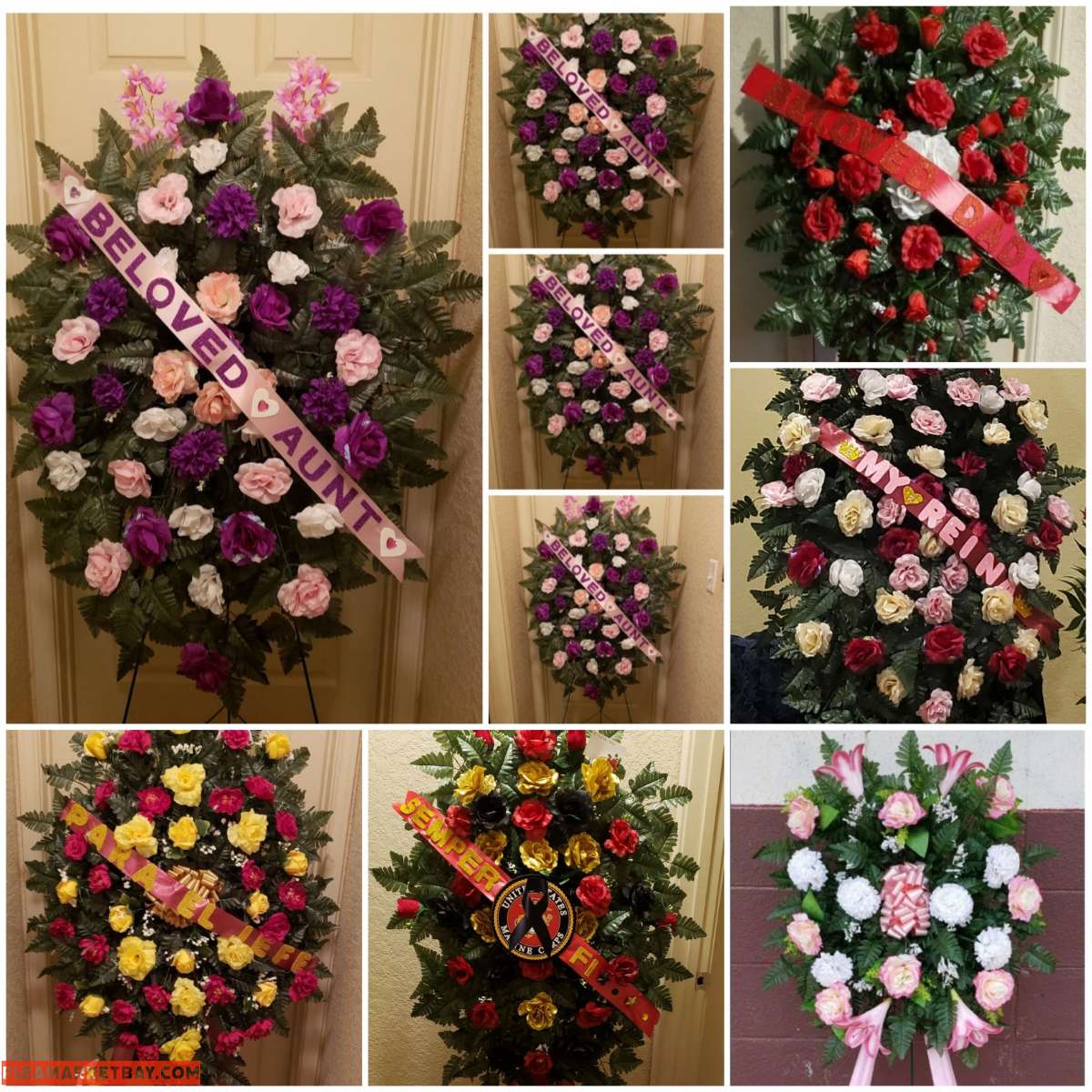 Beautiful 6ft Tall Funeral Floral Arrangements