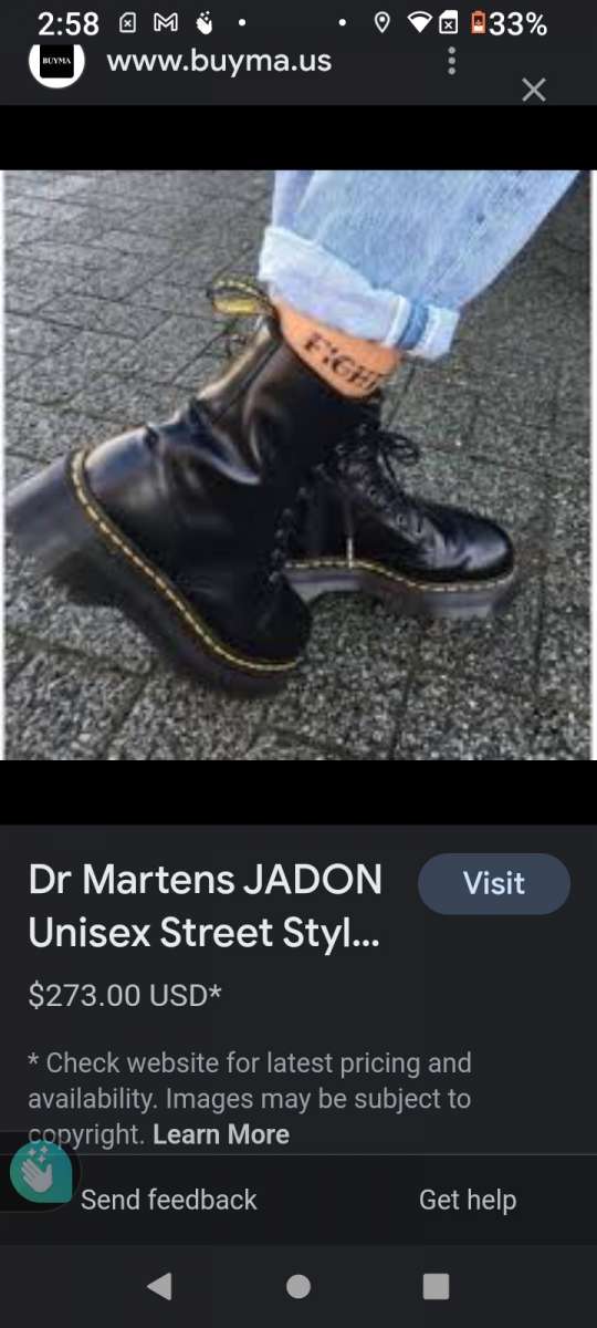 Jadon black polished Dr martens