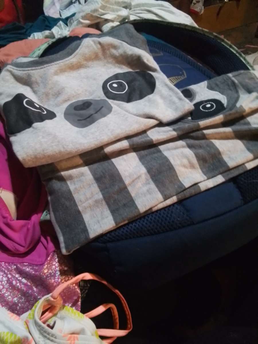 boy panda pajamas set