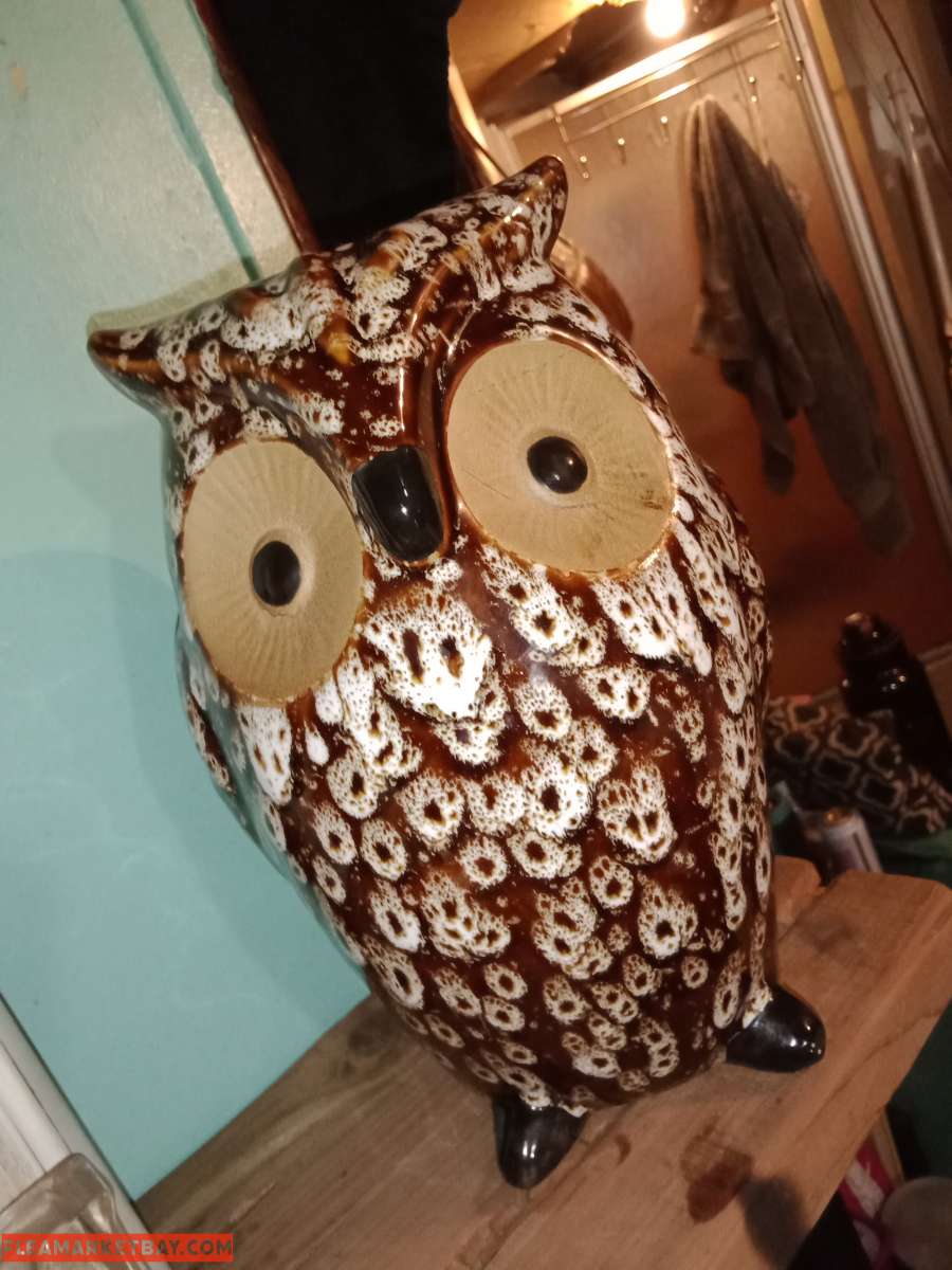 vintage elegant expressions ceramic owl