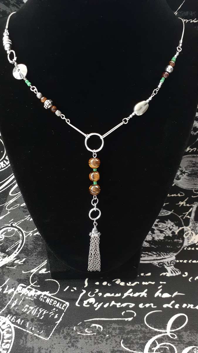 Tiger Eyes Necklace Jewelry