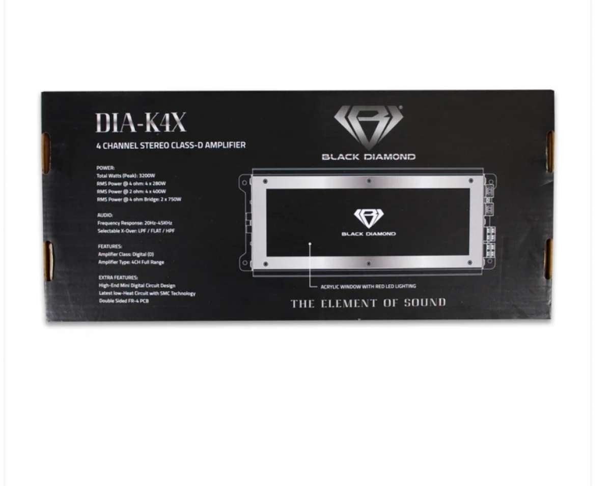 BKACK DIAMOND 4 CHNL AMP