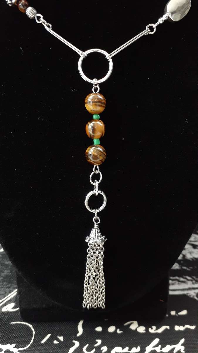 Tiger Eyes Necklace Jewelry