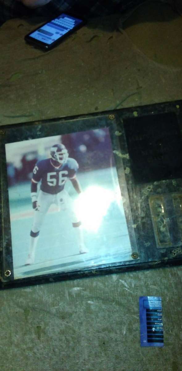 Lawrence Taylor Placque with card