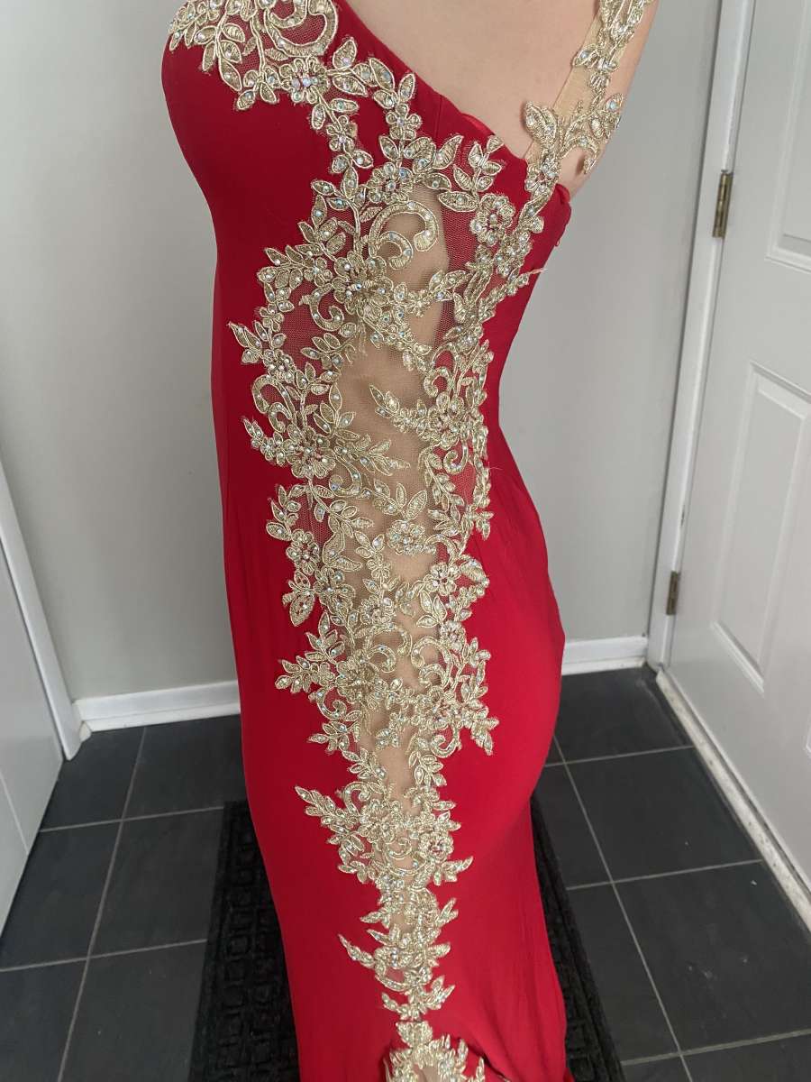 Beautiful Red and Gold Dress