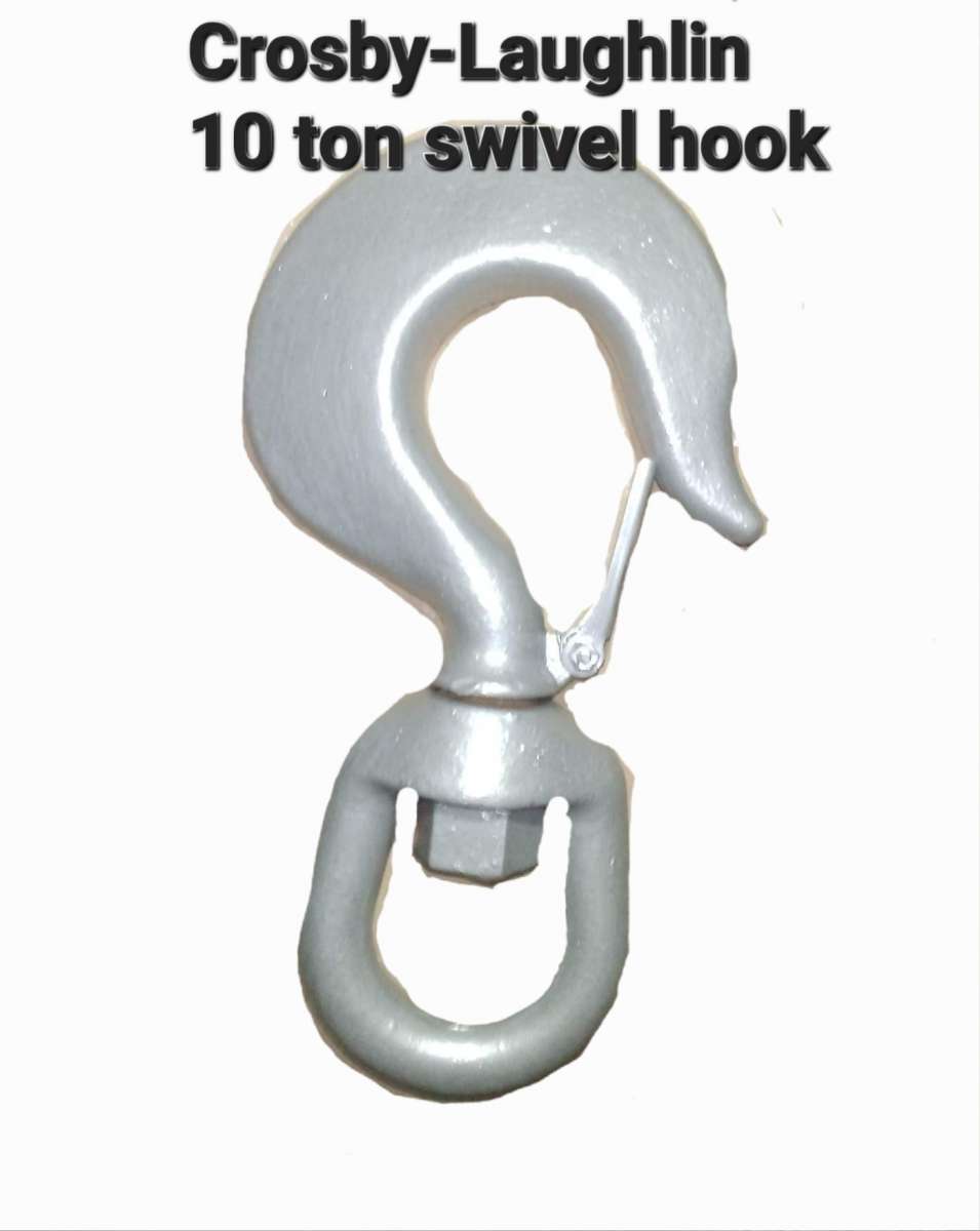 Crosby Laughlin 10 ton swivel hook