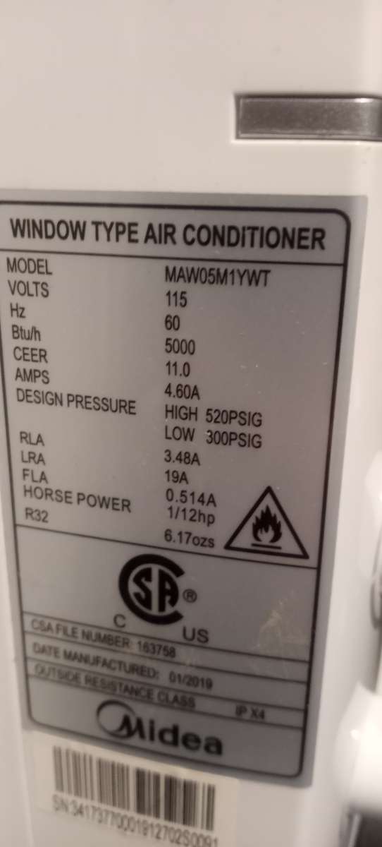 Air conditioner  midea brand