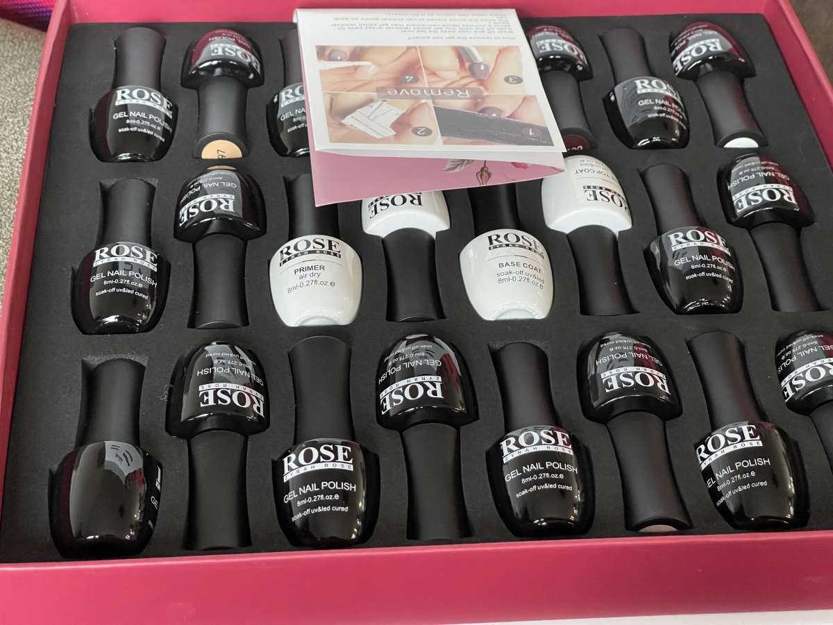 rose gel nail polish kit