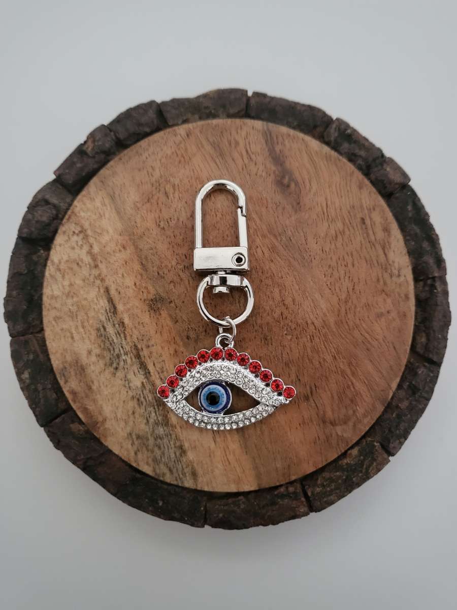 Evil eyes necklace  bracelet  and key ring