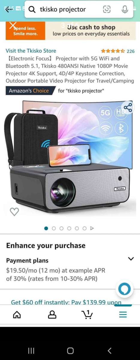 tkisko 1080x2160p 4k Support projector