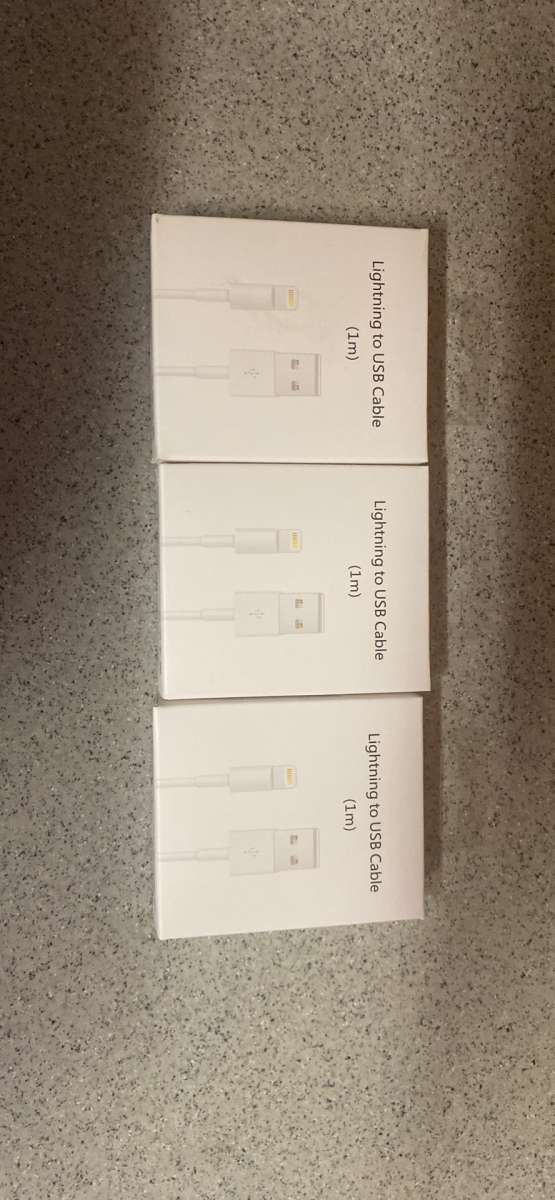 new iPhone charger Lightning to USB Cable 1m 3 piece 10