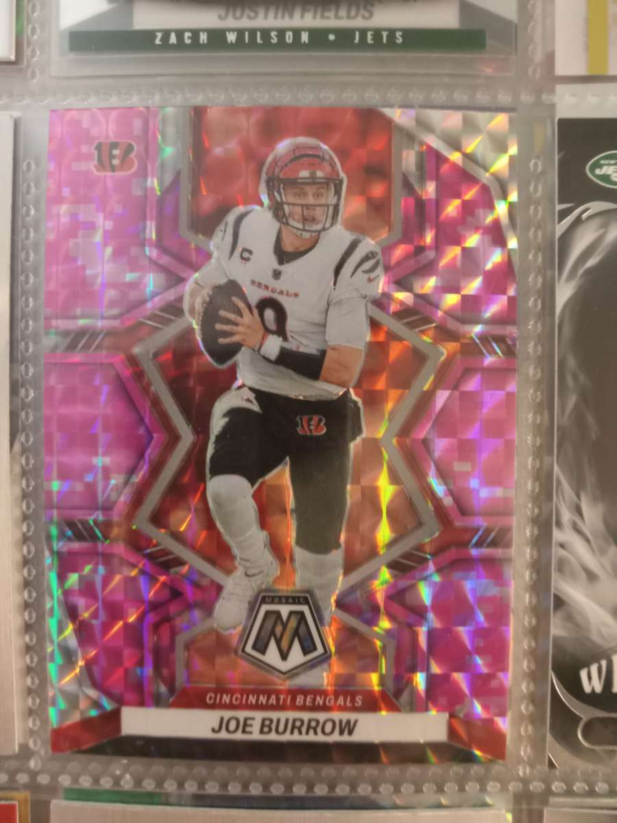 2022 Joe Burrow pink camo mosaic