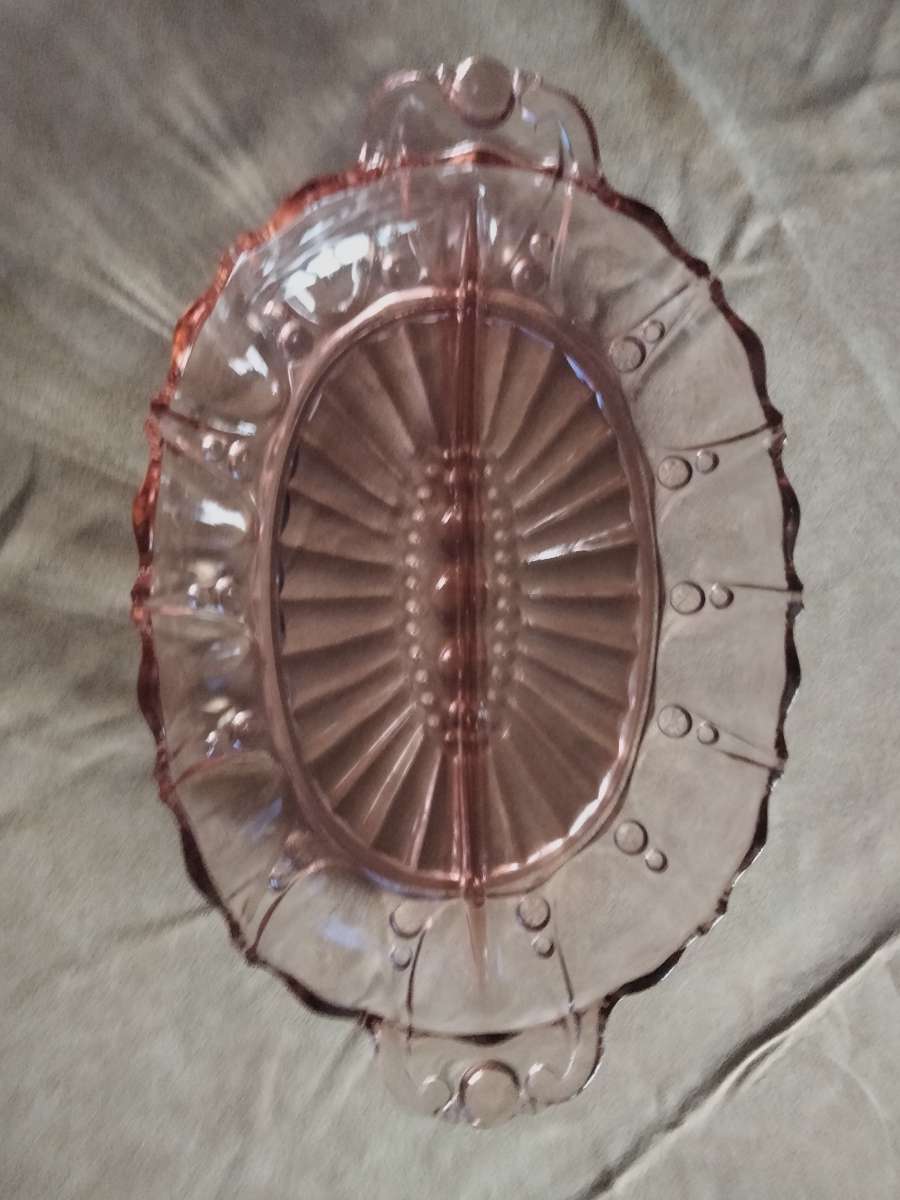 1940  vintage pink glassware