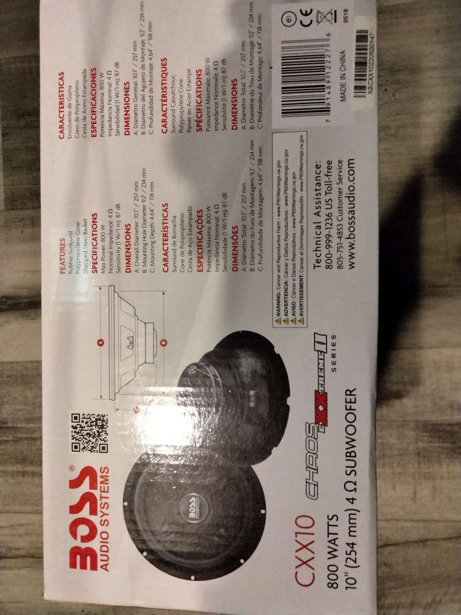 BOSS 10 INCH SUBWOOFER