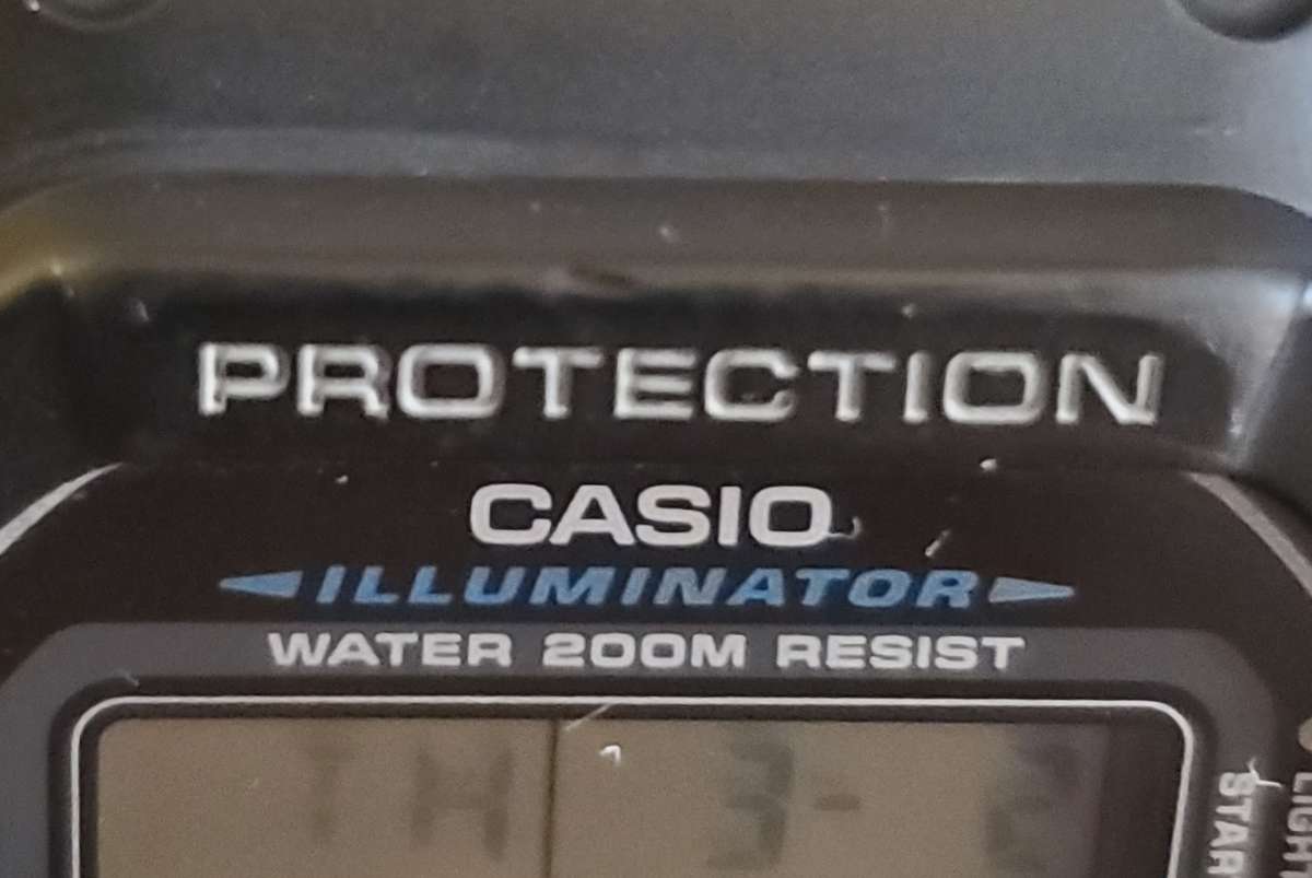 Casio Mens GShock DW5600 Classic Black Resin 44mm New Batter