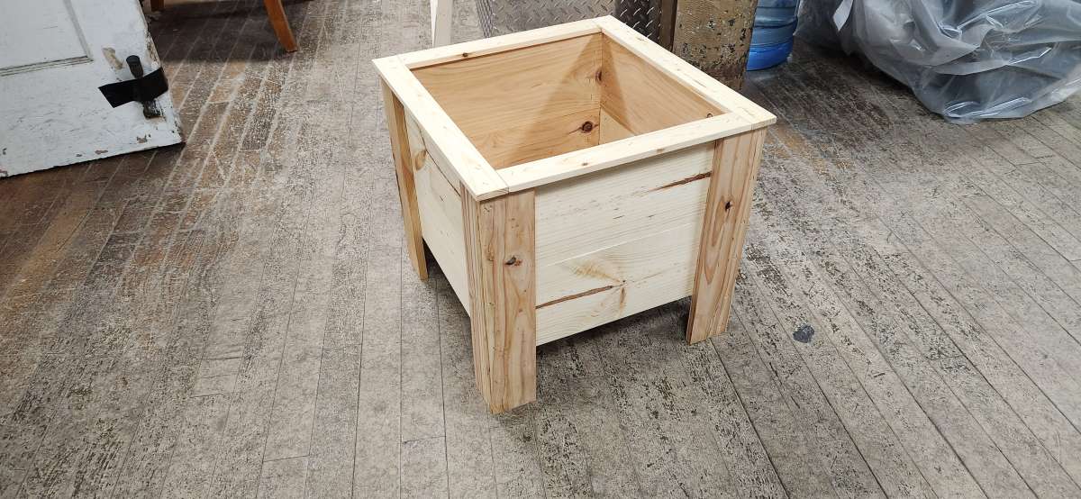 wooden planter