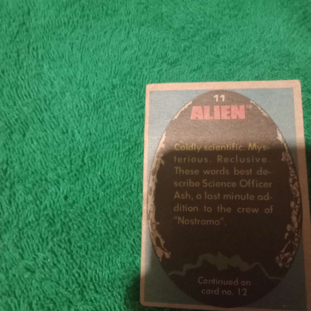Alien  Trading Card