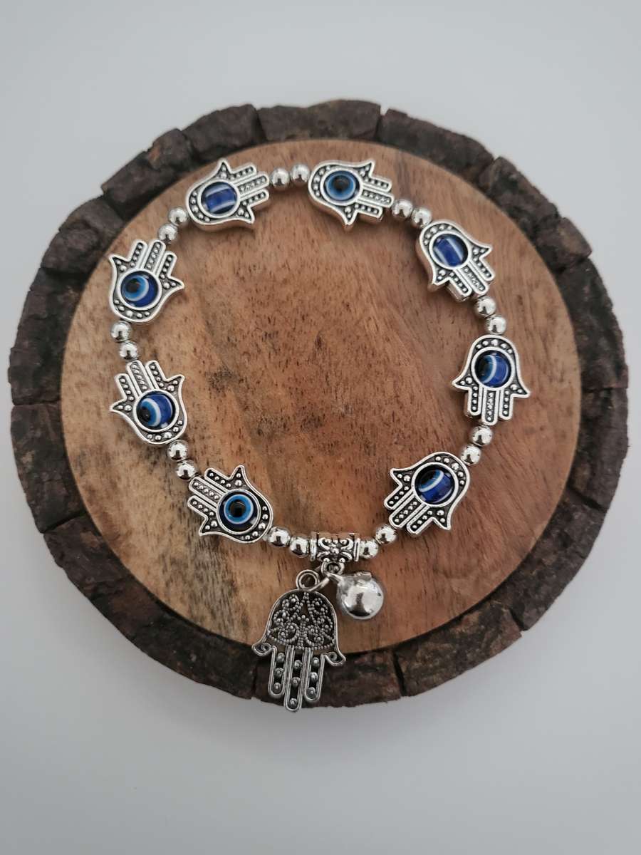 Evil eyes necklace  bracelet  and key ring