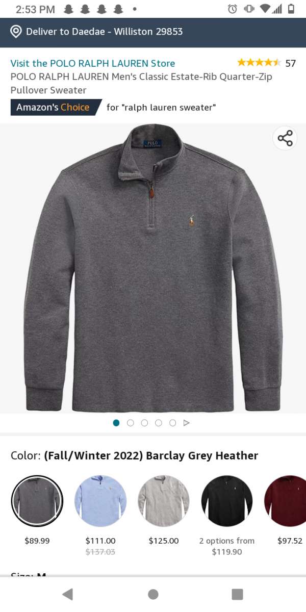Polo V neck zipper sweater