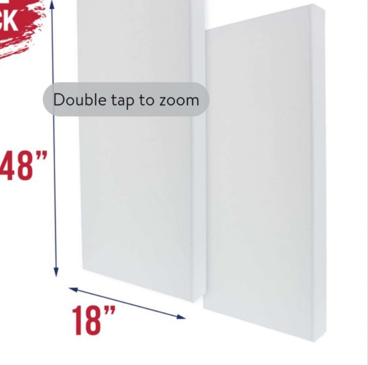 2 CT canvas 18 in by 48 in