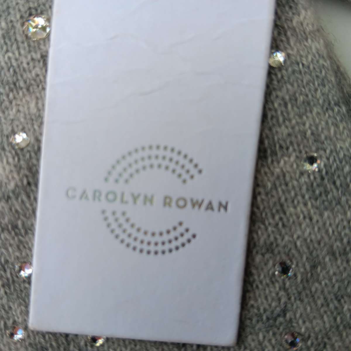 Cashmere Gray Studded Gloves