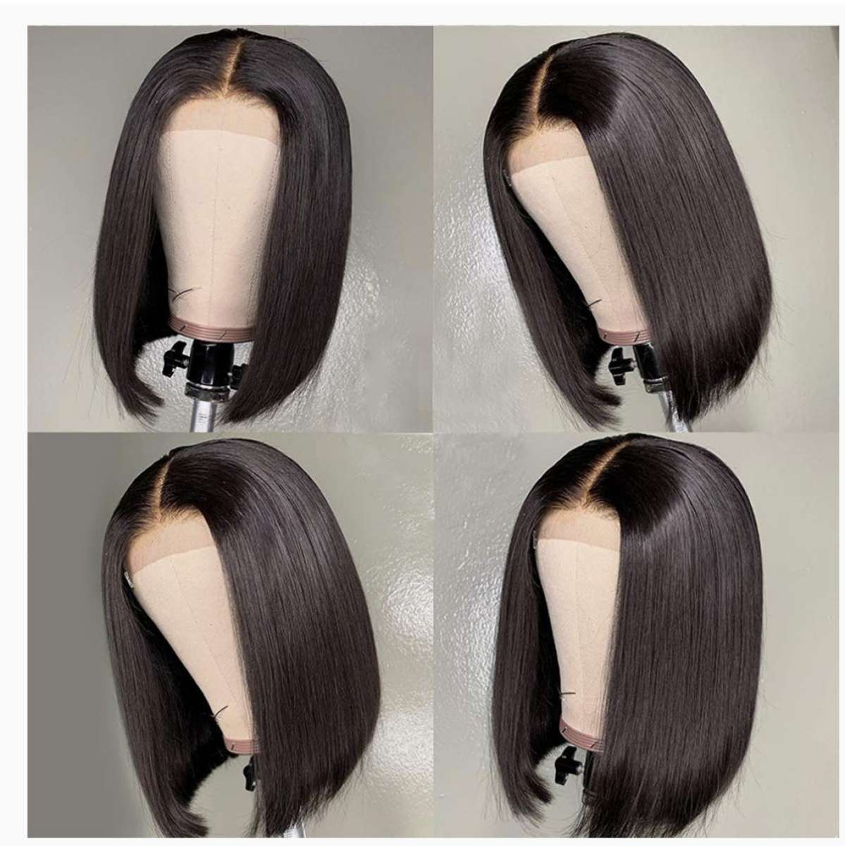 10 12 14 Bob 4x4 human hair wig free shipping and pick up