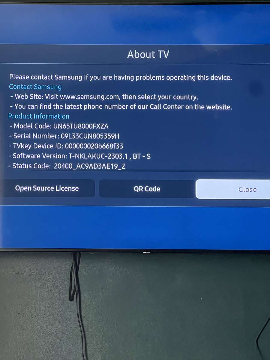 Samsung 8 series 65 smart tv