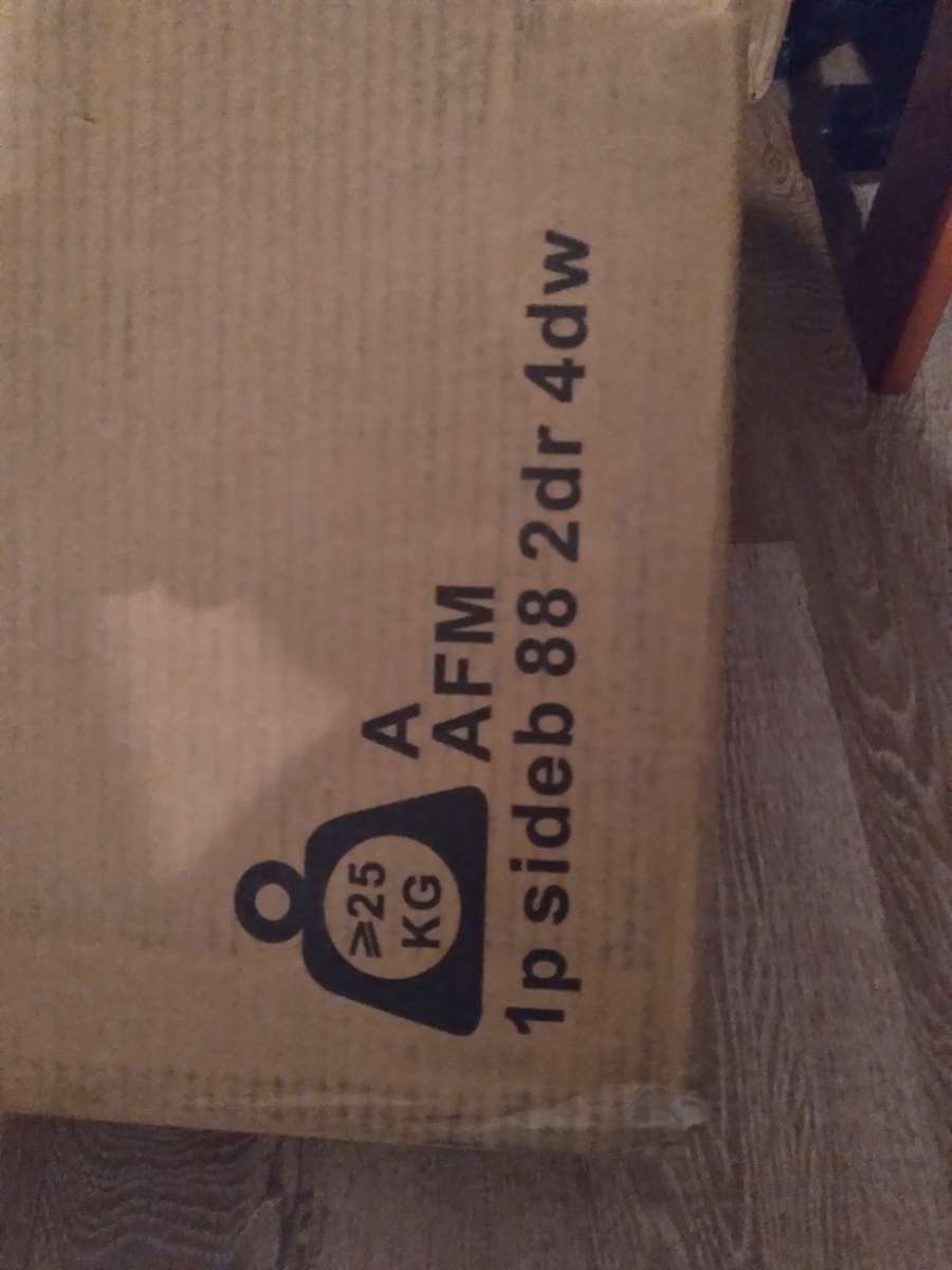 two 4 drawer and two 2 drawer with shelves grey chests