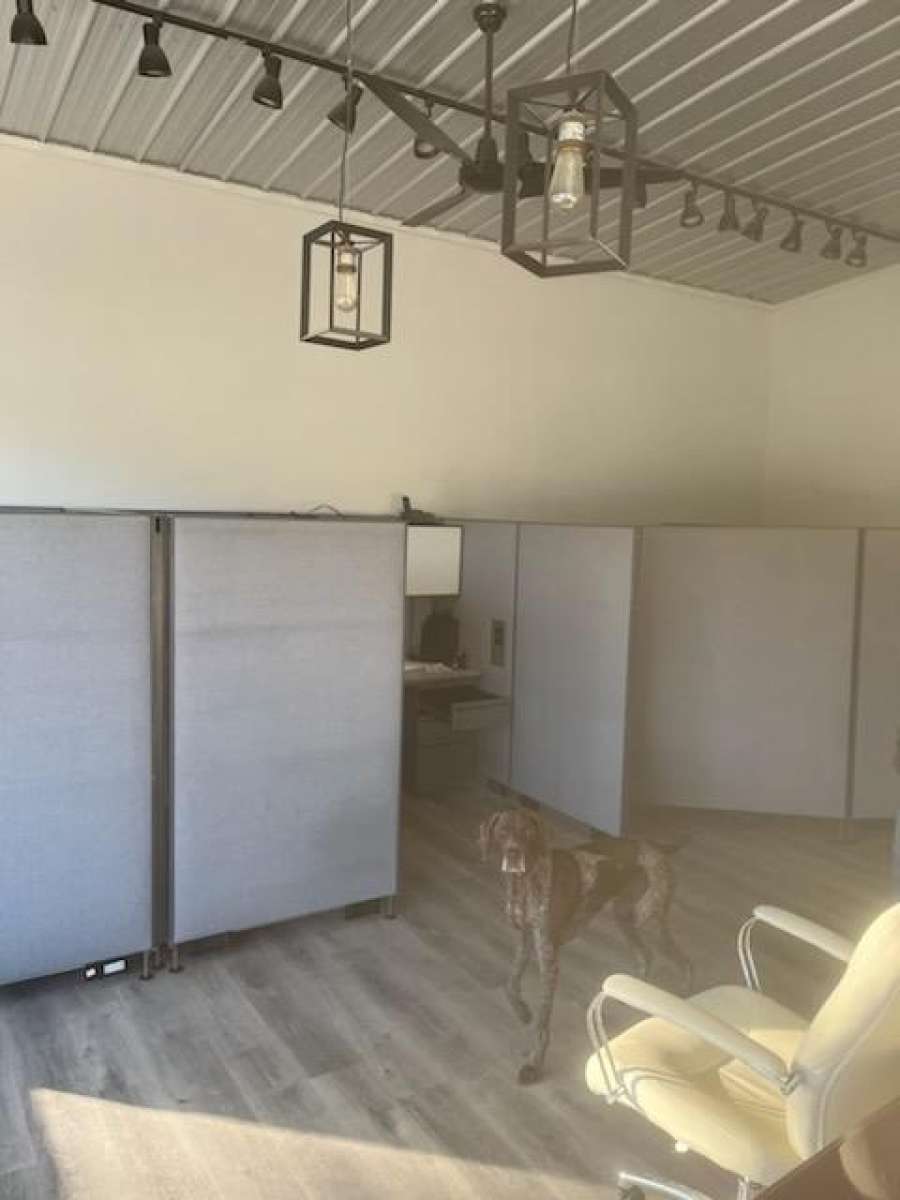 cubicles and file cabinets