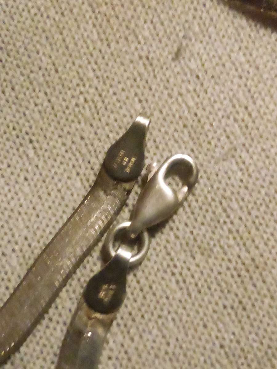 sterling silver vintage 925 Italy made and stamped necklace