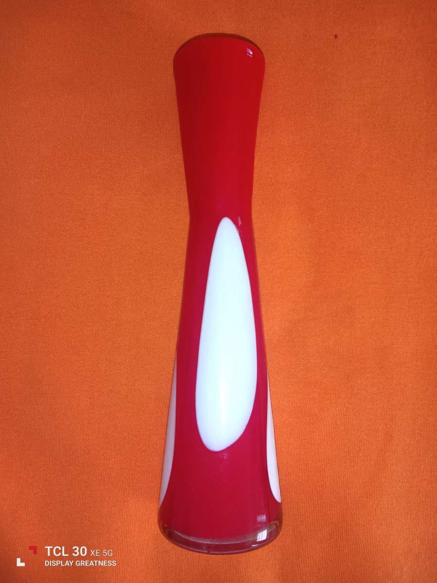 red decorative vases