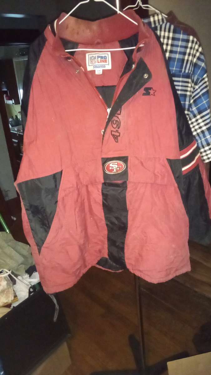 SF 49ers Pro line starter half zip jacket