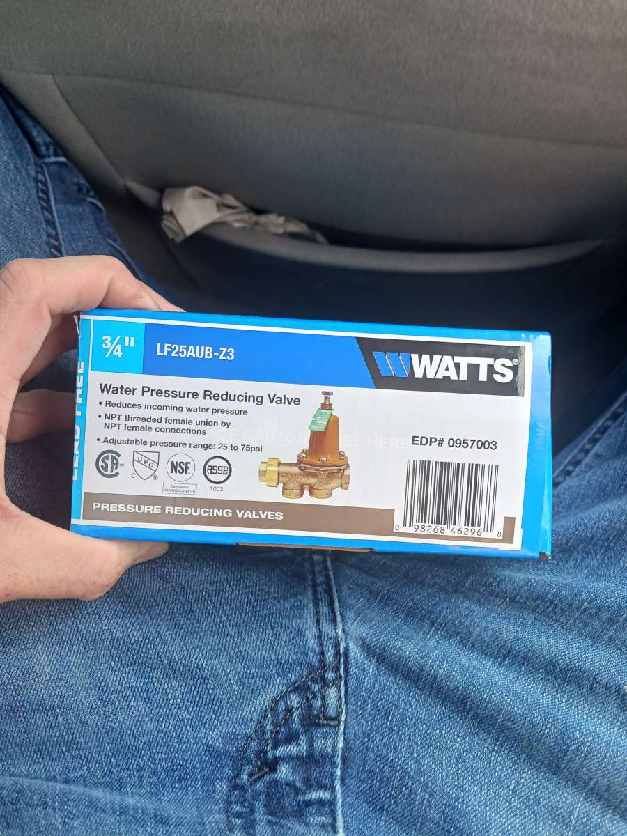 water pressure reducing valve