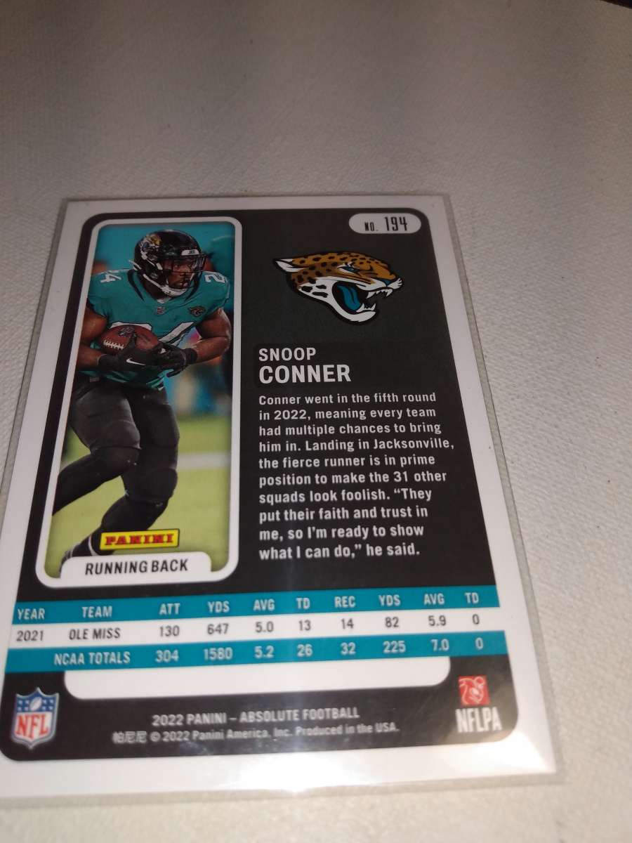 panini 2021 rookie card Snoop Connor refractor orange border