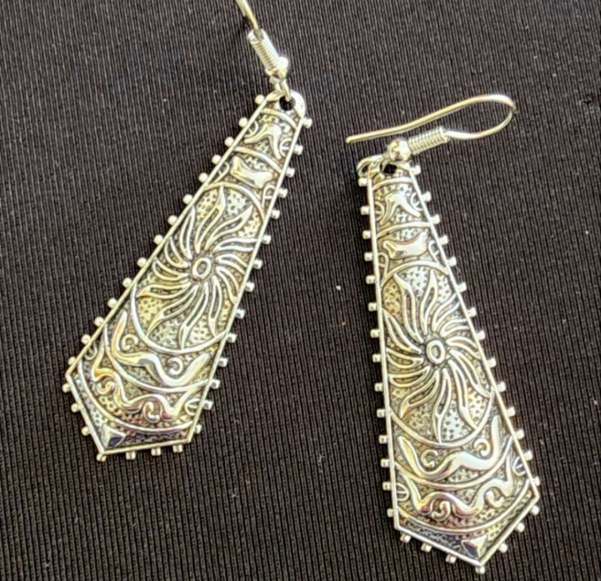 Silver Tower Earrings