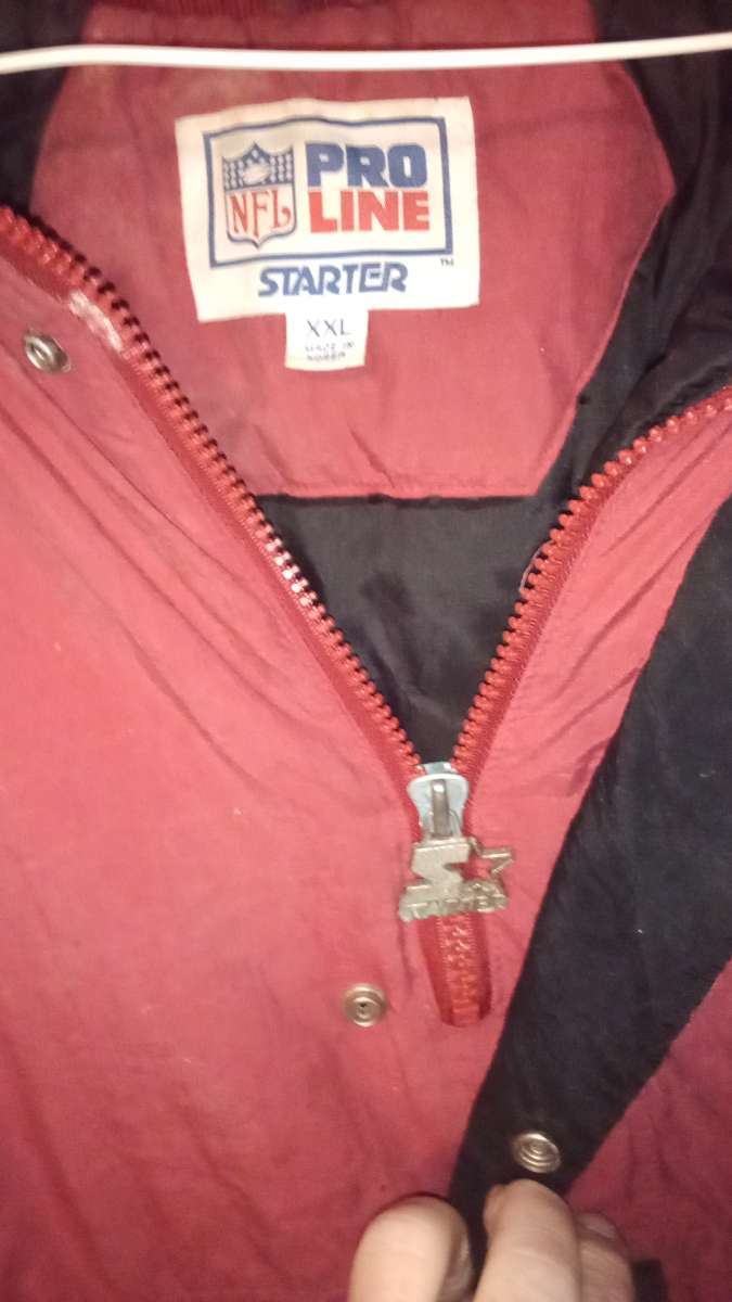 SF 49ers Pro line starter half zip jacket