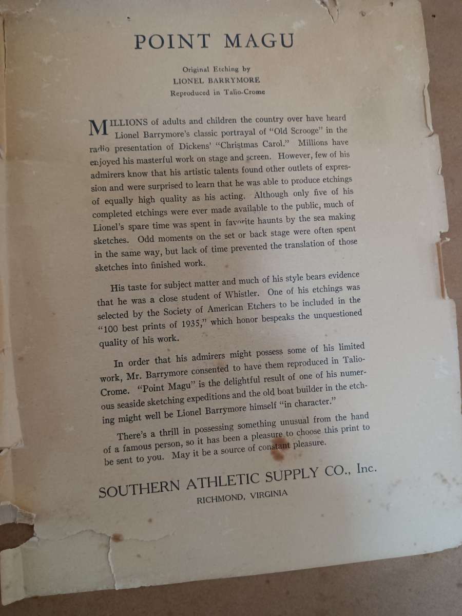 Reproduced sketch Point Magu