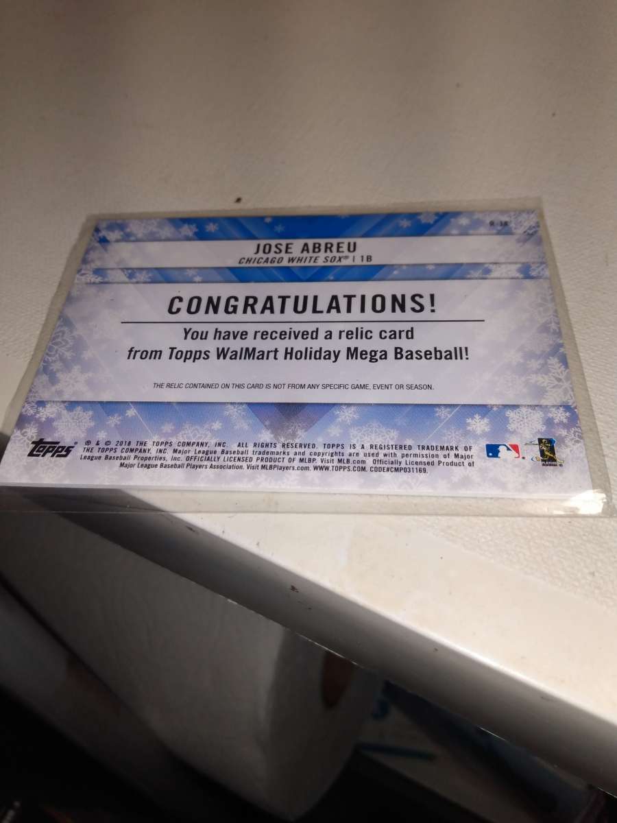 2018 holiday relic Jose abreu