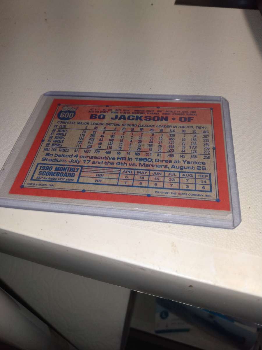 Topps 40th anniversary Bo Jackson card 600