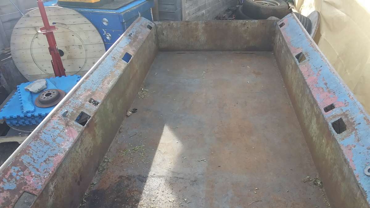 homemade steel trailer