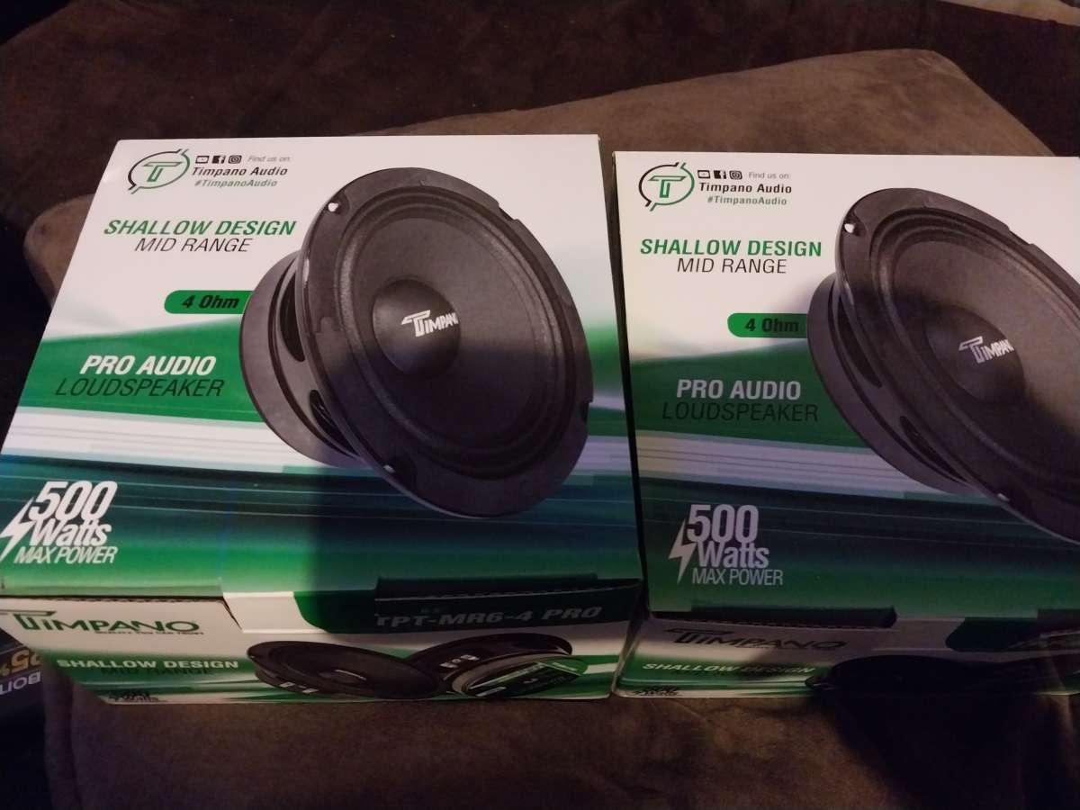 New Pair of Timpano 6in speakers