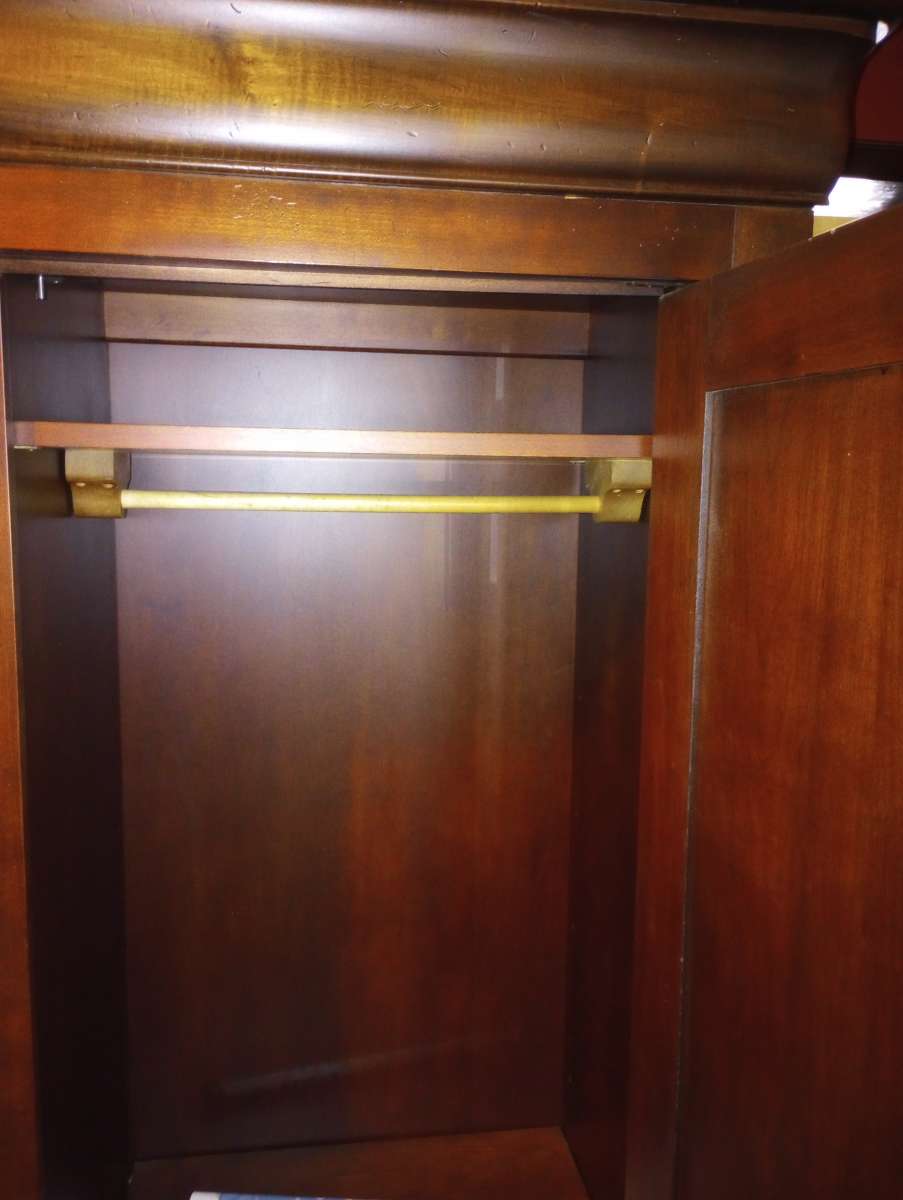 Large vintage BrownSienna solid wood early 1900s