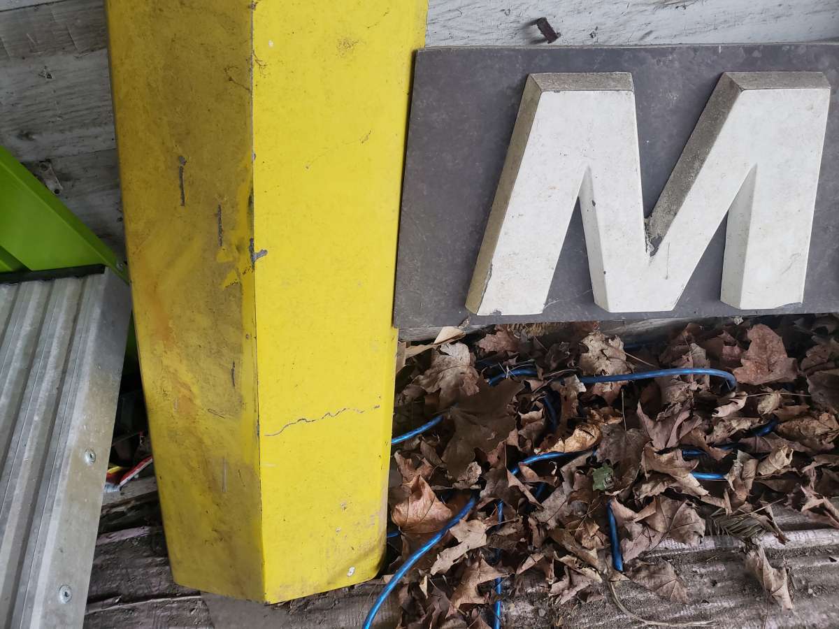 aluminum collectable antique  mc donalds sign