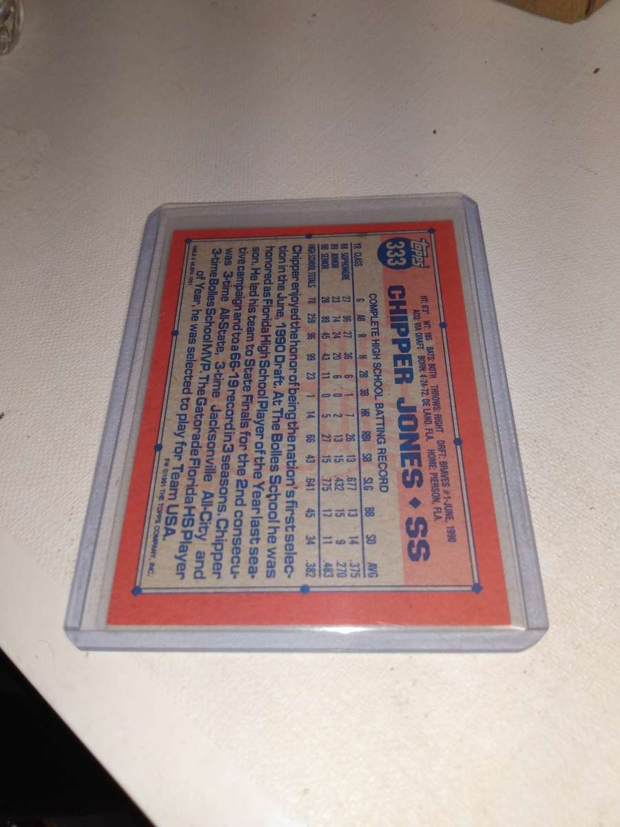 1991 first draft pick chipper Jones