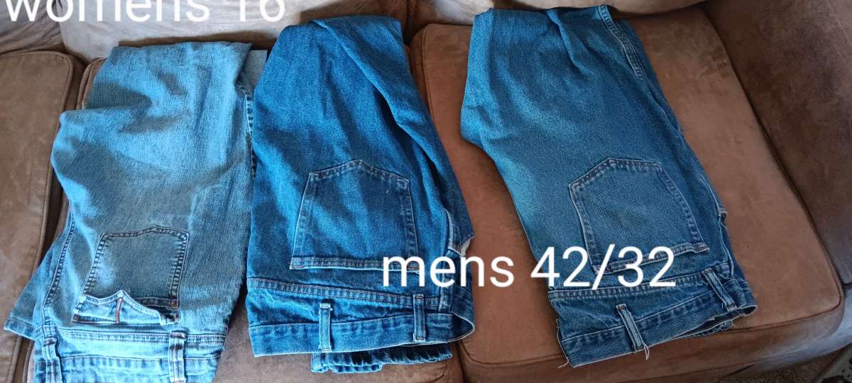 womens shorts and one pair of womens pants and two mens