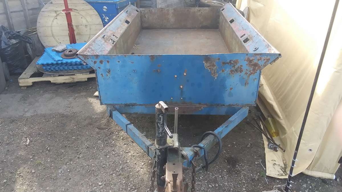 homemade steel trailer